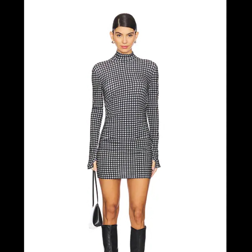 Norma Kamali Black and White Mini Dress
